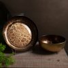 Patera szklana Suzi złota 21 x 2 cm – stylowa dekoracja
