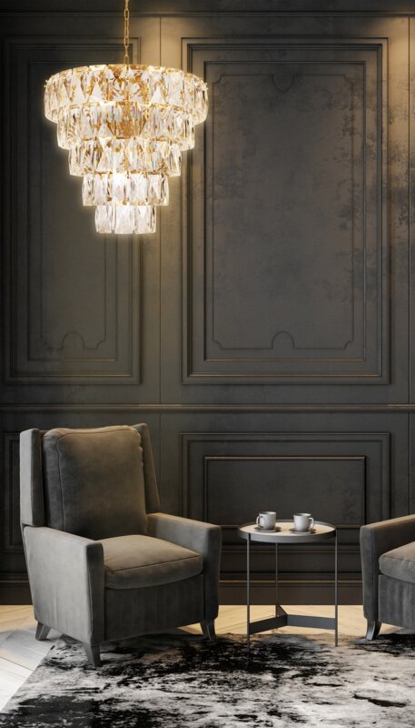 LAMPA DANTE (02) FI 60 X 60 CM ZŁOTY