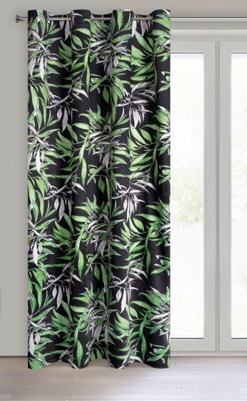 ZASŁONA GOTOWA ZOJA 140 X 250 CM CZARNY