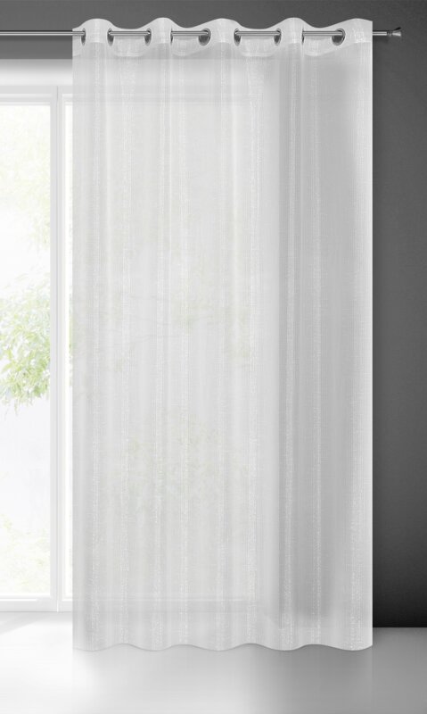 Firana gotowa Emma biały 290 x 250 cm – rozświetla wnętrze