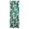 Zasłona gotowa Dimout Nelly biała 140 X 250 cm – z tropikalnym wzorem