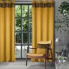 Zasłona gotowa Jasper złota 140 X 250 cm – welwetowa z cekinami