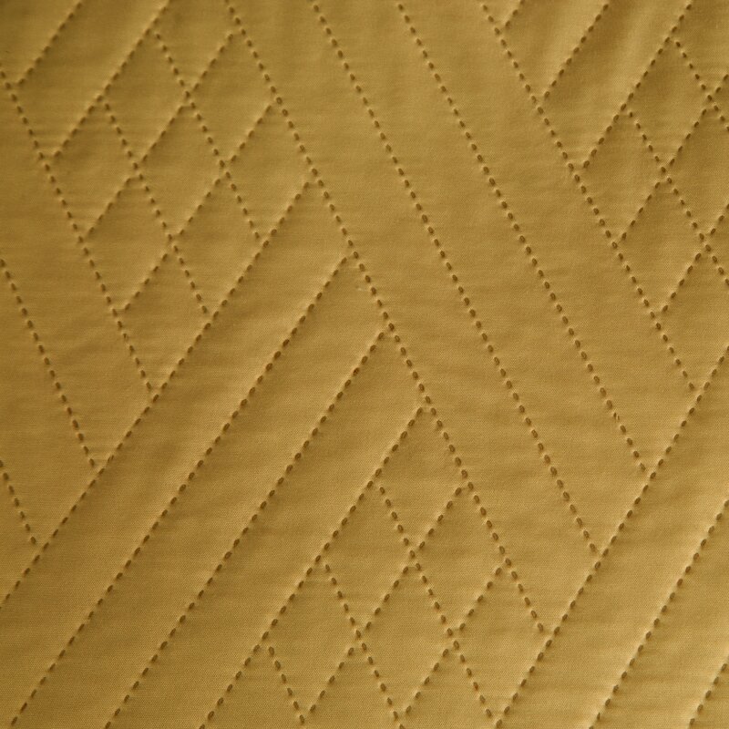 Narzuta musztardowa 170x210 cm – wprowadza ciepło