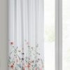 Zasłona gotowa Dolly biała 140 X 270 CM – delikatny kwiatowy wzór