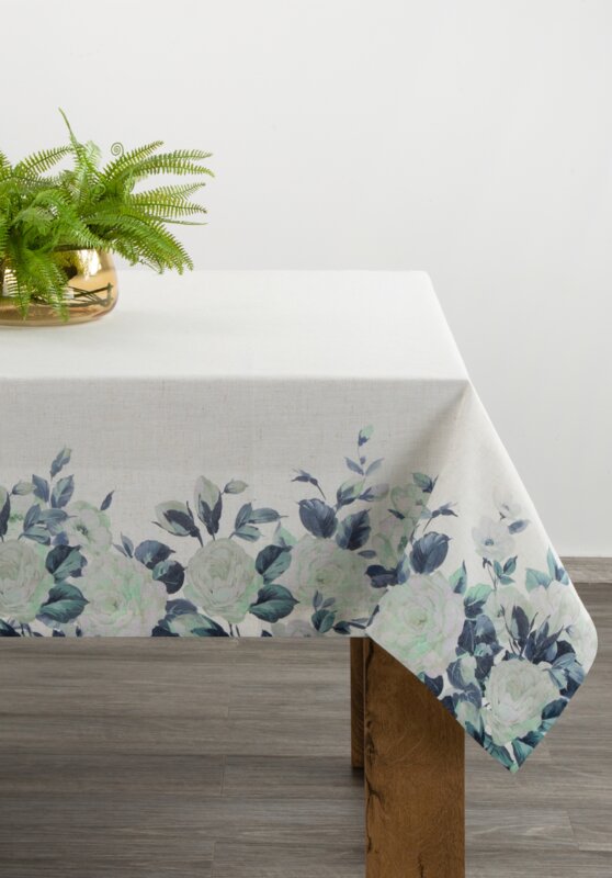 Obrus z nadrukiem Pola biały 140 x 300 cm – wprowadzi świeżość