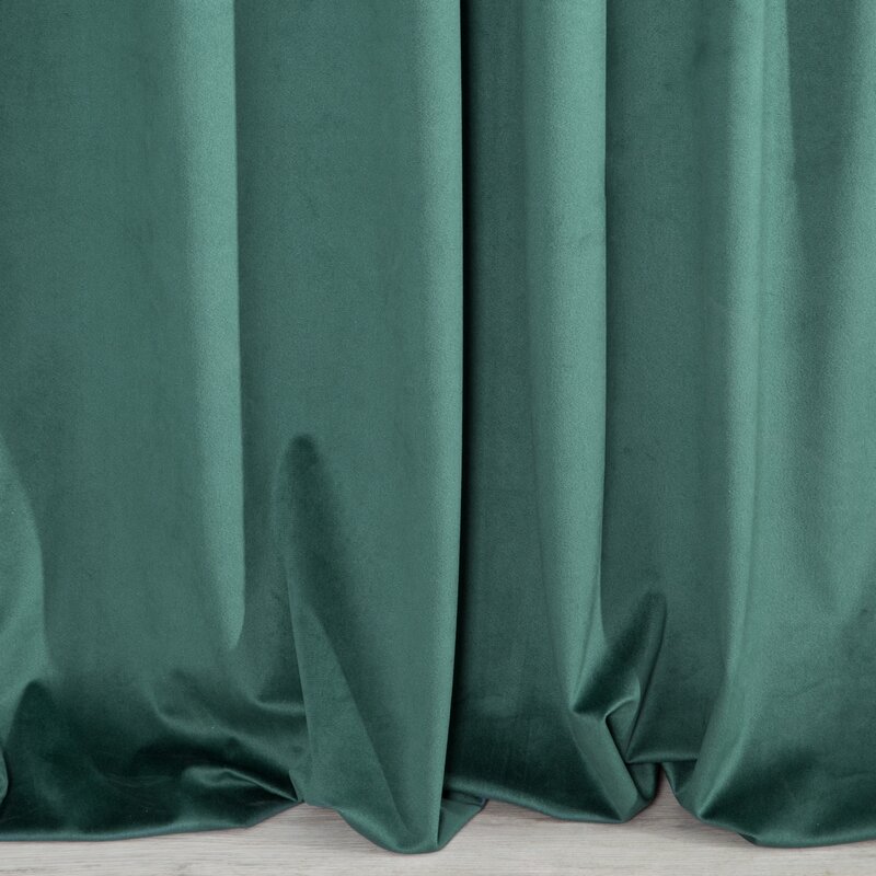 Zasłona gotowa Aurora ciemnoturkusowa 140 x 270 cm – zaciemniająca i stylowa