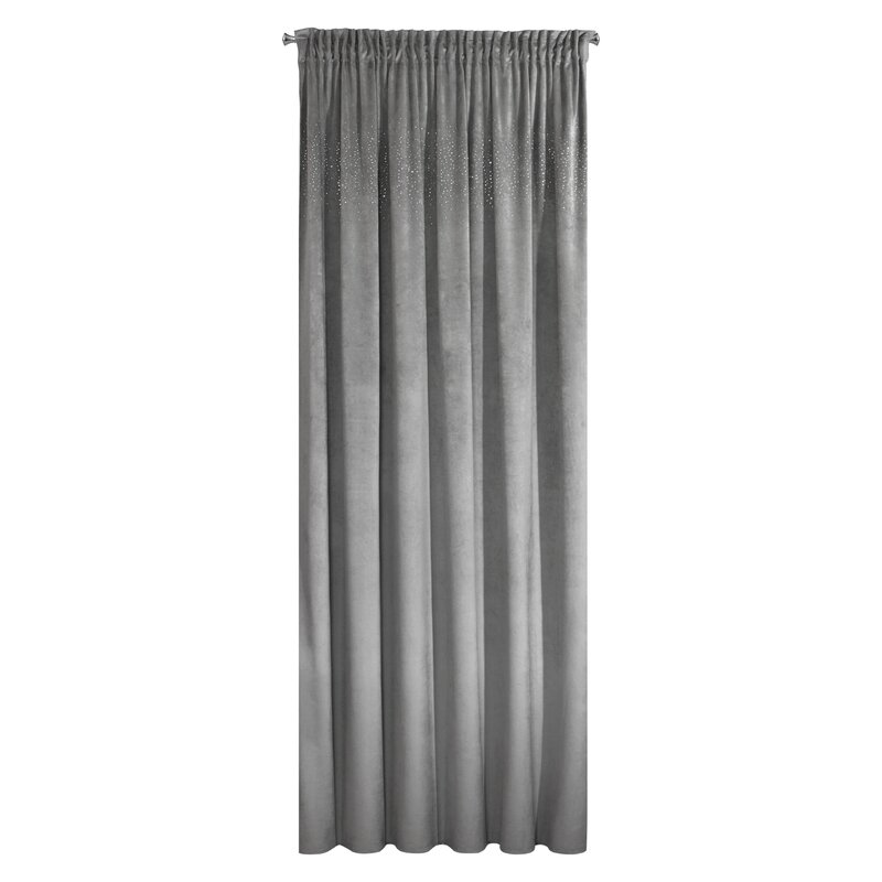 Zasłona gotowa Aurora stalowa 140 x 270 cm – zaciemnia pomieszczenie