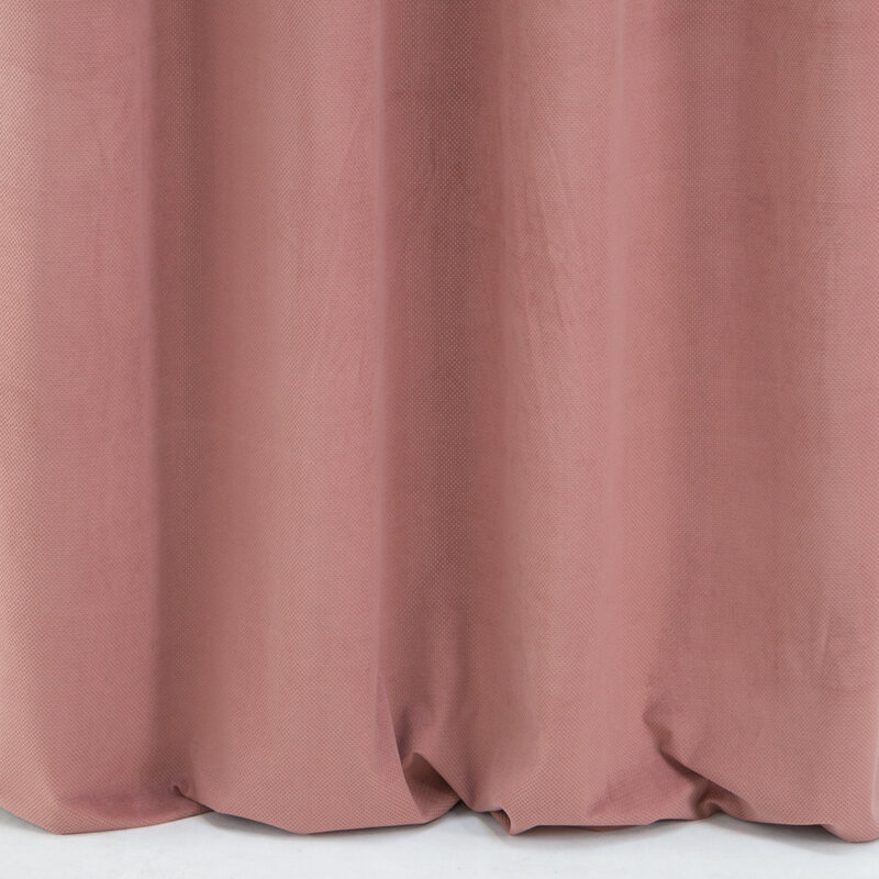 Zasłona welwetowa MILO różowa 140 X 250 cm – miękka i przytulna