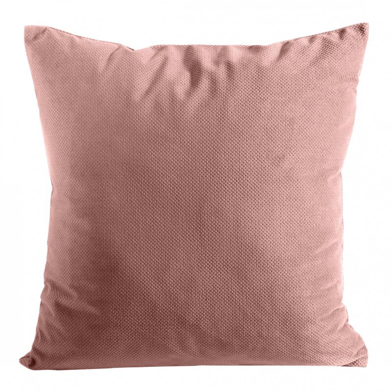 Poszewka velvet ciemnoróżowa 45 x 45 cm – doda ciepła sypialni