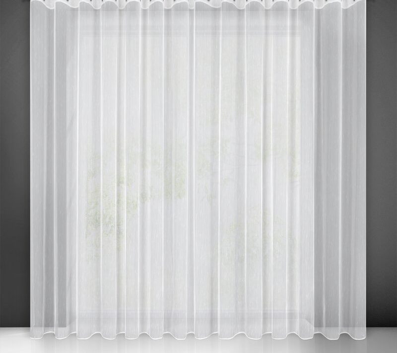 Firana gotowa PILAR biała 350 x 250 cm – rozświetla wnętrze