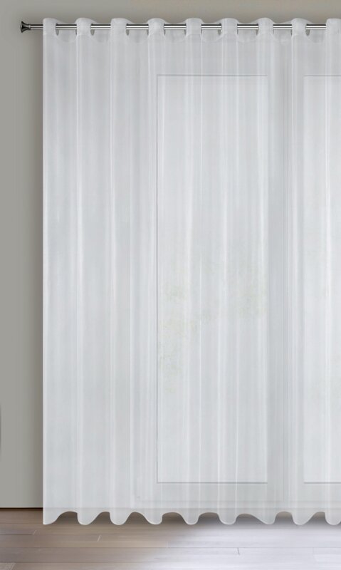 Firana gotowa D91 Alexa biała 350 X 250 cm – rozświetli wnętrze