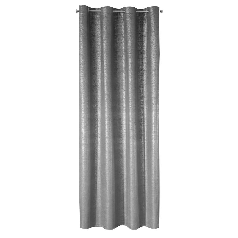 Zasłona gotowa AMBI stalowa 140 X 250 cm – welwetowy blask wnętrza