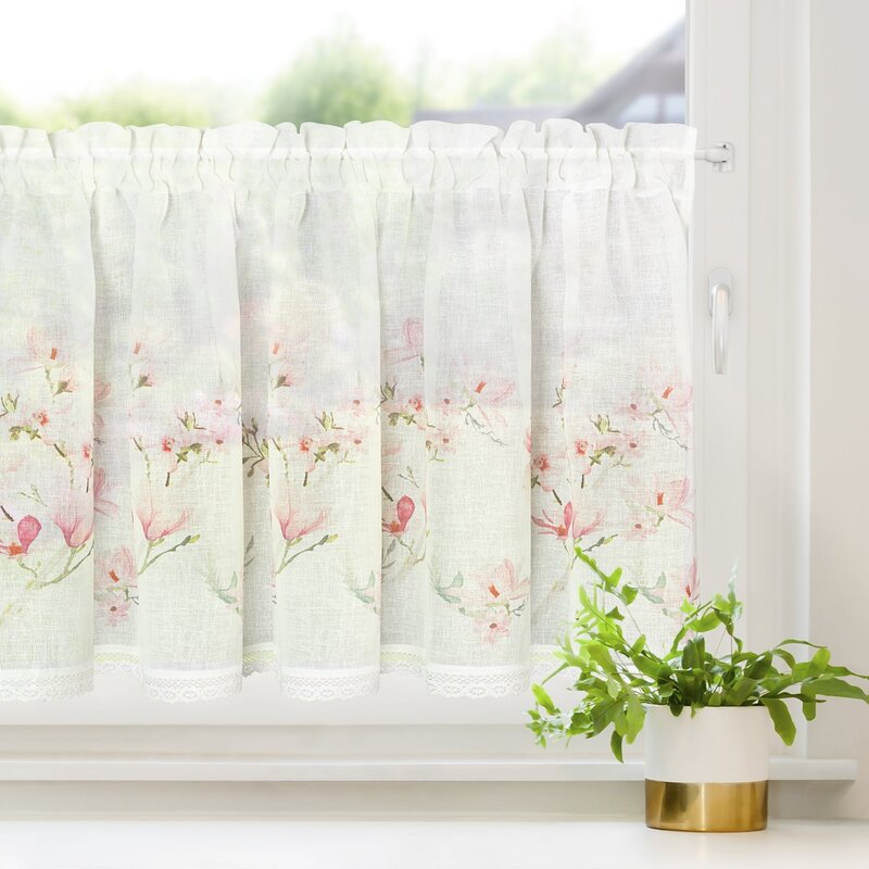 Firana gotowa Amelia biała 150 x 60 cm – rozprasza światło