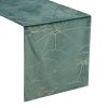 Obrus błyszczący BLINK 18 ciemnomiętowy 35 x 220 cm – dodaje elegancji