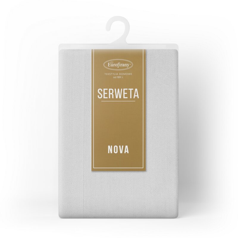 Obrus błyszczący Stella 2 biały 85 x 85 cm – rozjaśnia wnętrze