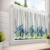 Firana gotowa z kwiatami biała 150 x 60 cm – doda uroku kuchni