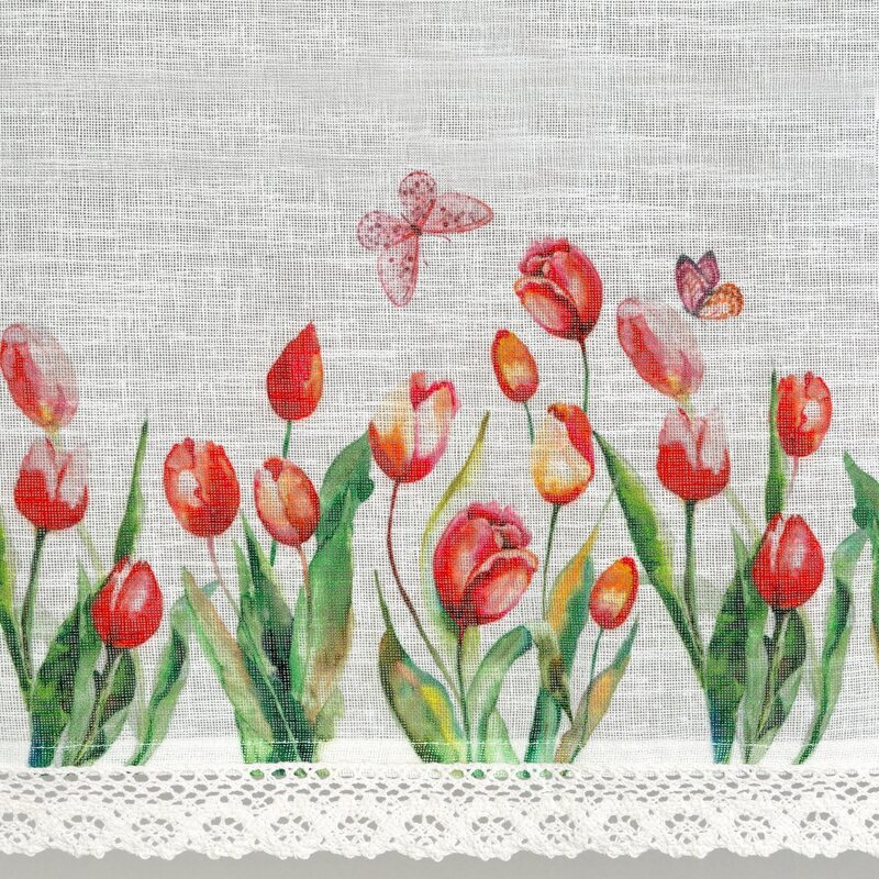 Firana gotowa Stella biała 150 x 30 cm – rozprasza światło