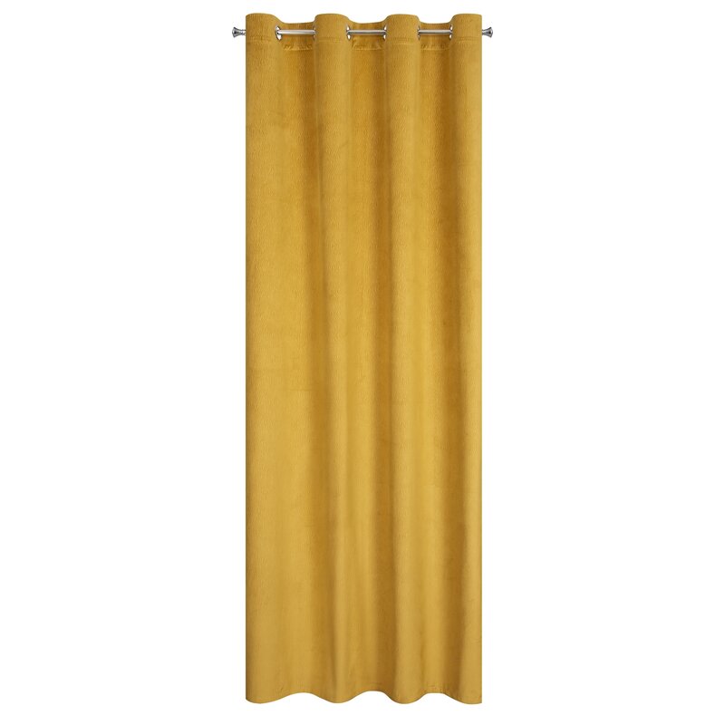 Zasłona gotowa LILI miodowa 140 x 250 cm – ciepło i przytulność