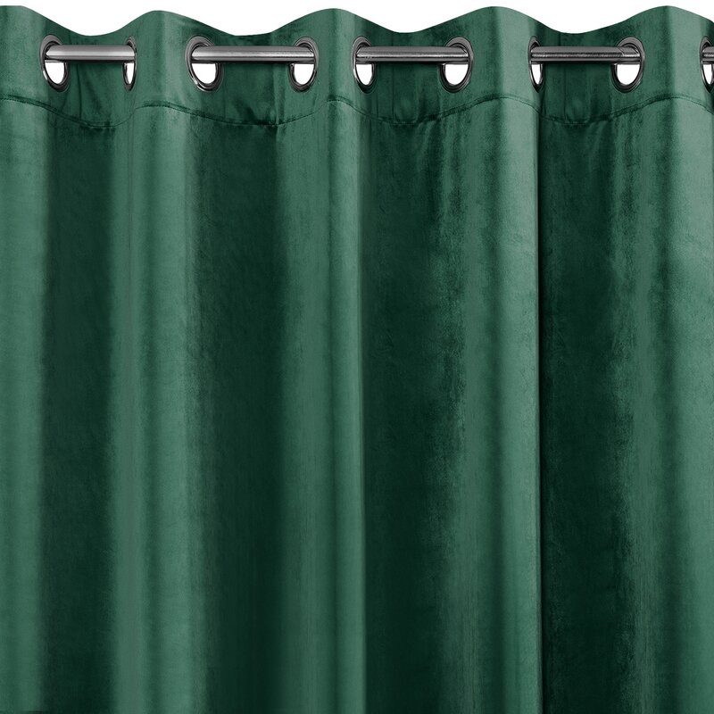 Zasłona gotowa Villa ciemnozielona 140 x 250 cm – zaciemniająca i stylowa