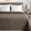 Narzuta velvet ria6 brązowa 170 x 210 cm – dodaje ciepła