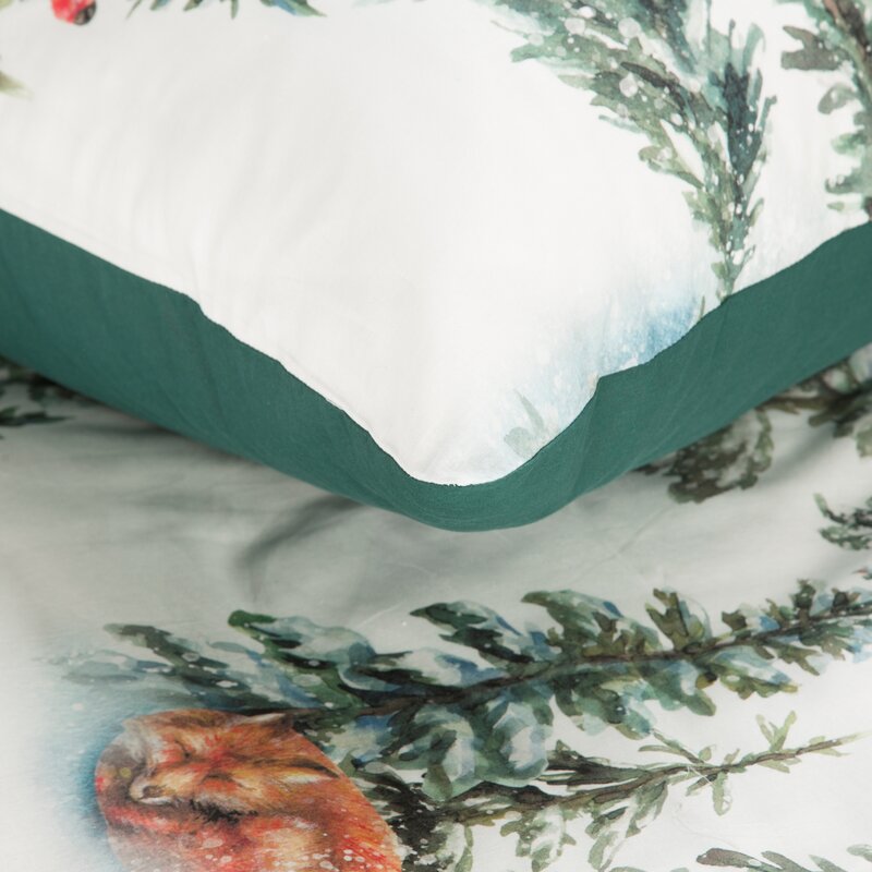 Komplet pościeli świątecznej Deer biały 220 x 200 cm – 100% bawełna
