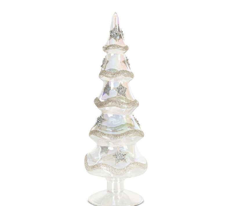 Figurka świąteczna transparentna fi 11 x 29 cm – idealna dekoracja