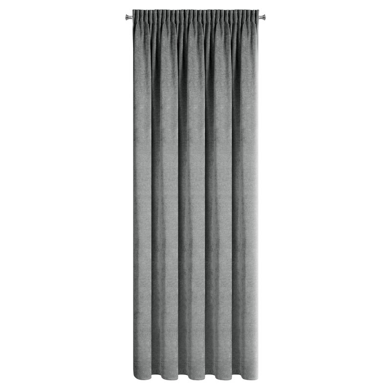 Zasłona gotowa Neska stalowa 140 x 270 cm – zaciemnia pomieszczenie