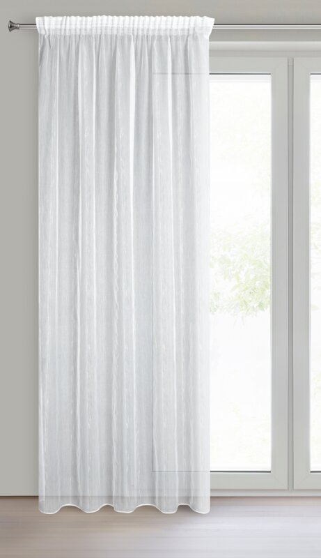 Firana gotowa Alexi biała 140 x 280 cm – rozświetla wnętrze