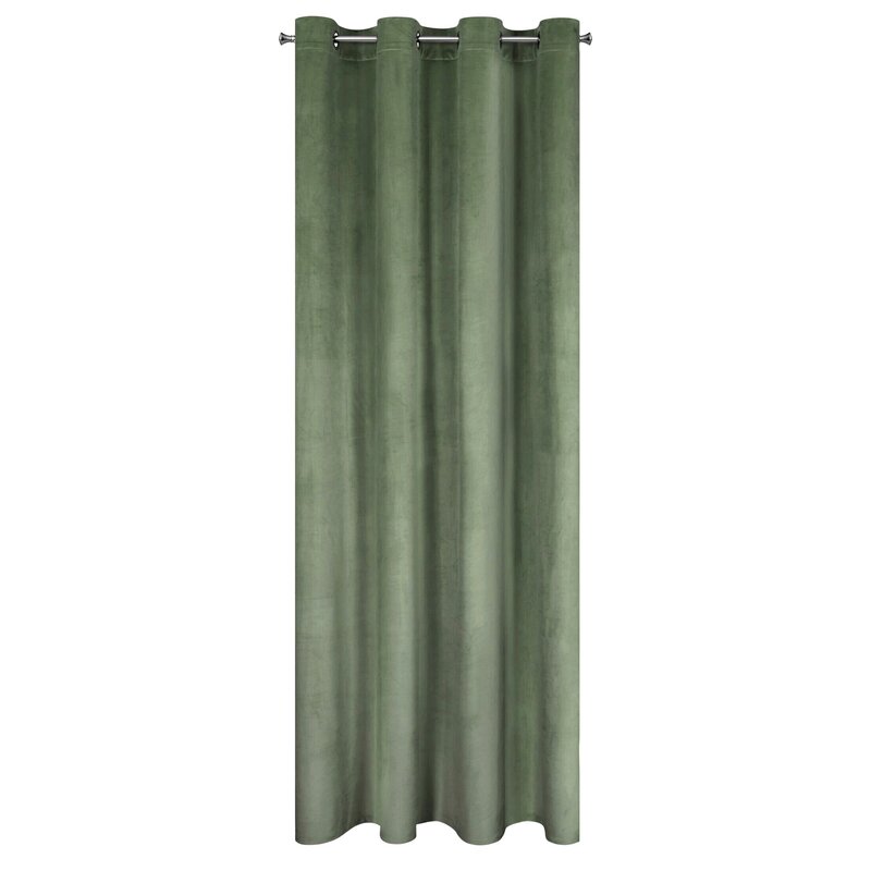 Zasłona gotowa D91 oliwkowa 140 x 250 cm – zaciemnia wnętrze