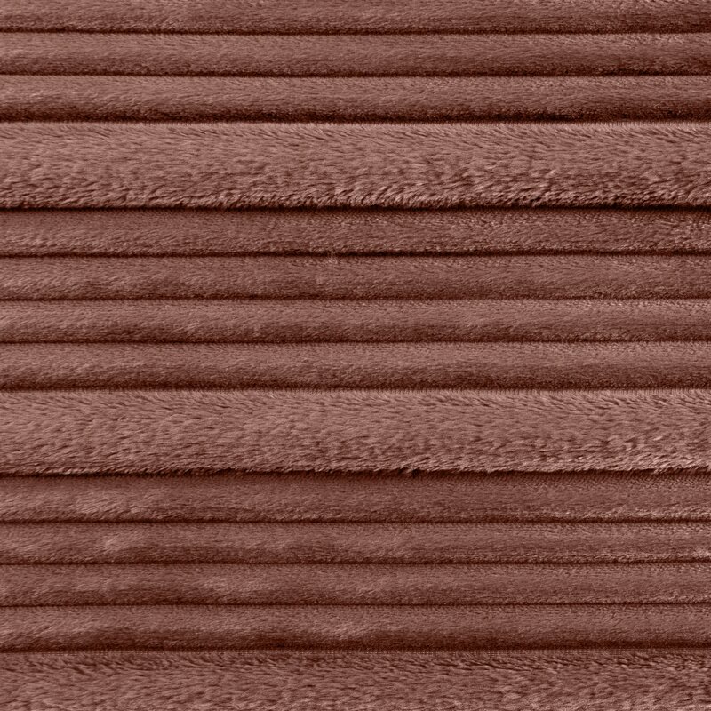 Koc flano 150 x 200 cm jasnobrązowy – ciepły i puszysty