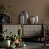 Wazon ceramiczny Riso srebrny 16 x 11 x 40 cm – idealny na ozdoby