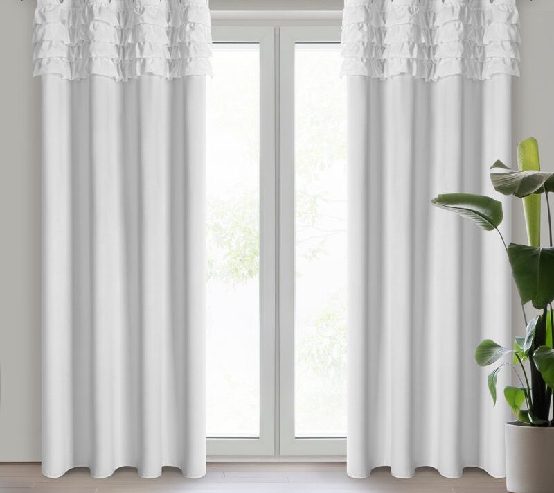 Zasłona gotowa Erin biała 140 X 250 cm – przytulna i stylowa