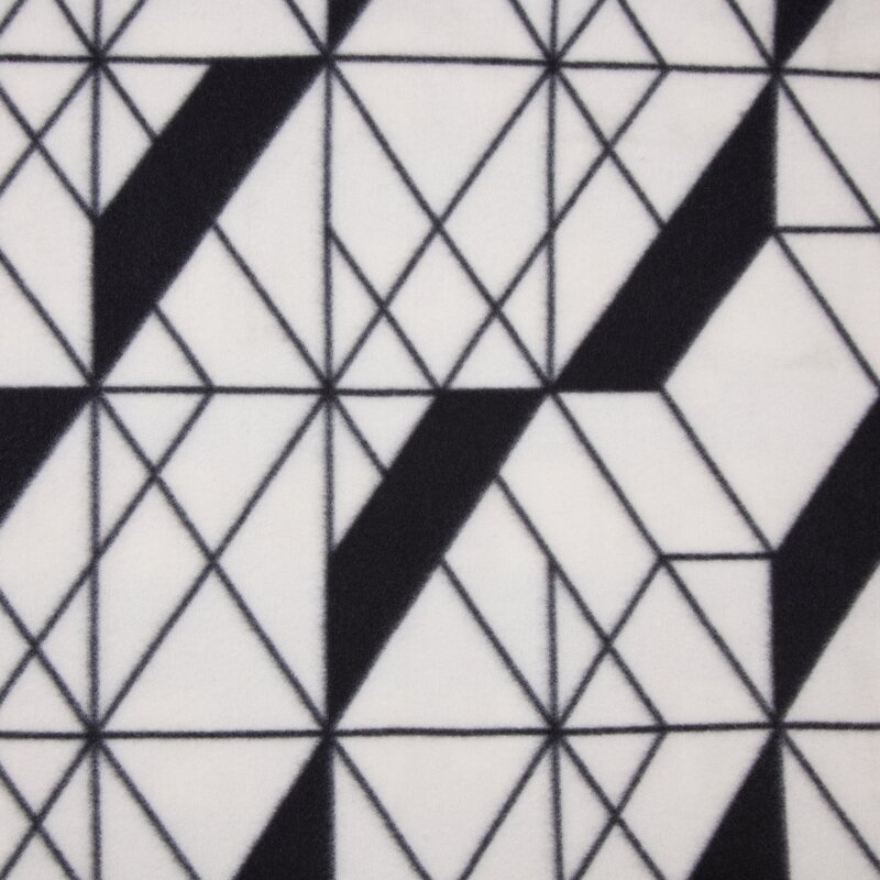 Koc polarowy D91 GEO 01 beżowy 150 x 200 cm – ciepły i miękki