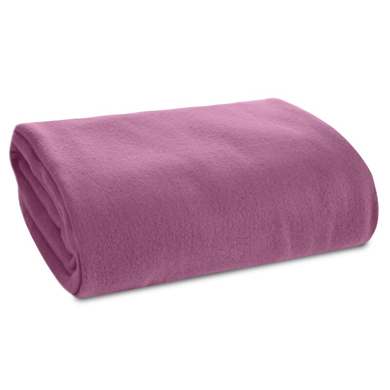 Koc polarowy D91 wrzosowy 150 X 200 CM – miękki i ciepły