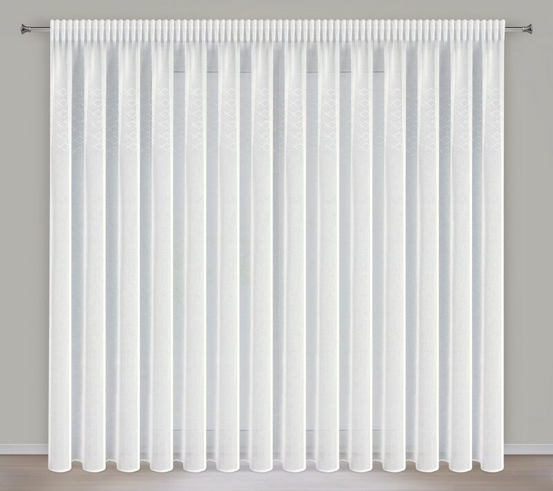Firana gotowa Kleo biała 345 x 260 cm – rozprasza światło