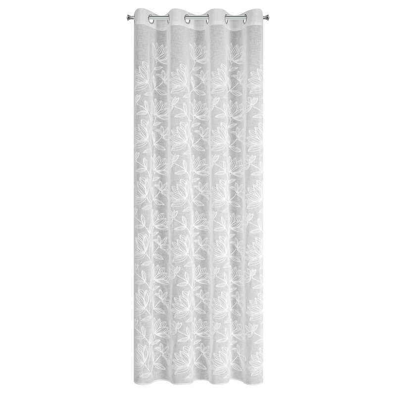Zasłona gotowa Suzi biała 140 X 250 cm – wniesie świeżość i piękno