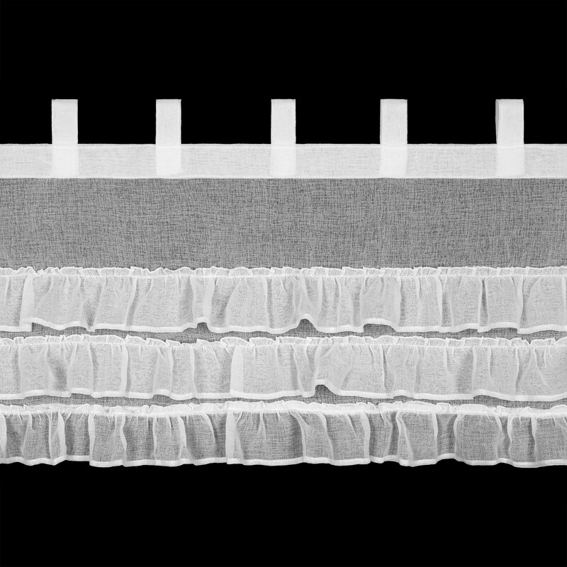 Firana gotowa Lilian biała 150 x 45 cm – rozprasza światło