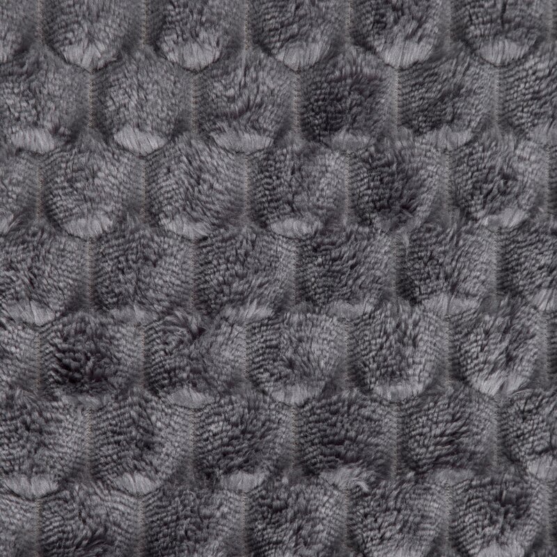 Koc flano Cindy6 stalowy 170 x 210 cm – ciepły i puszysty