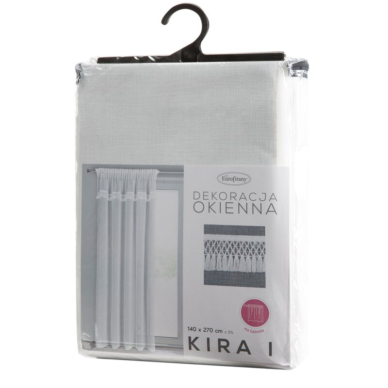 Firana gotowa Kira biała 140 x 270 cm – rozświetla wnętrze