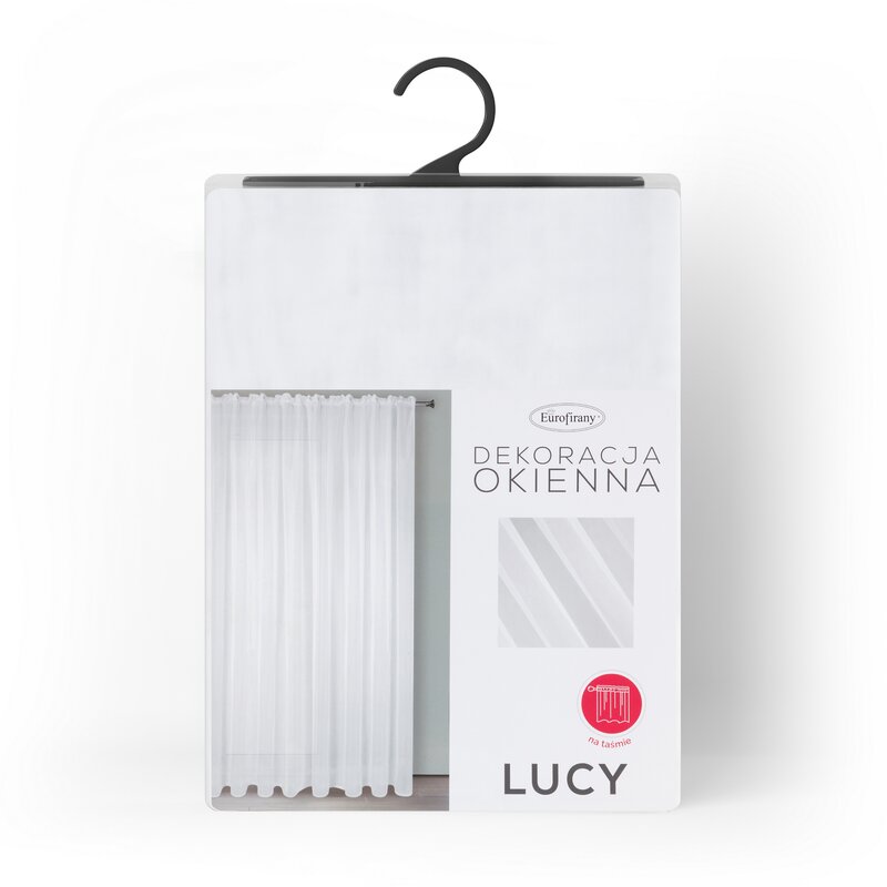 Firana gotowa biała 200 x 270 cm – rozprasza światło