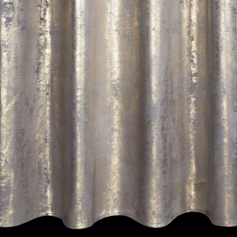 Zasłona gotowa Renia stalowa 140 x 270 cm – zaciemnia pomieszczenie