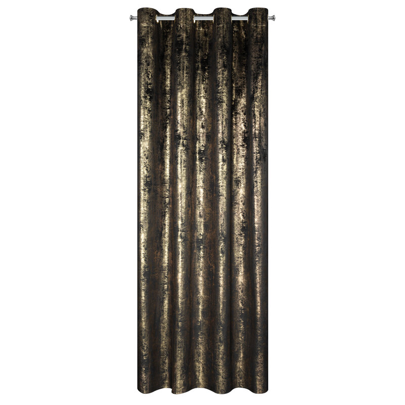 Zasłona gotowa Renia czarna 140 x 250 cm – zaciemnia pomieszczenie
