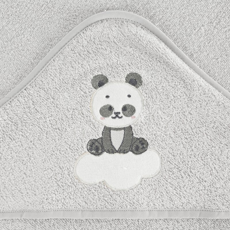 RĘCZNIK DZIECIĘCY BABY63 100 X 100 CM SREBRNY
