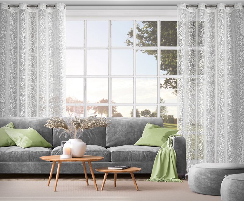 Zasłona gotowa Mera biała 140 x 250 cm – delikatnie filtruje światło