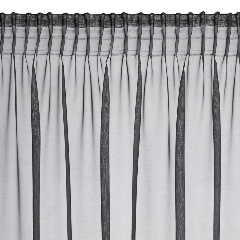 Firana gotowa Debora czarna 140 x 270 cm – dodaje lekkości