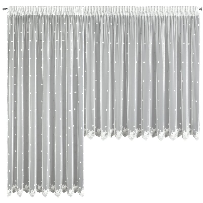 Firana gotowa naturalna 400 x 160 cm – subtelnie rozjaśnia