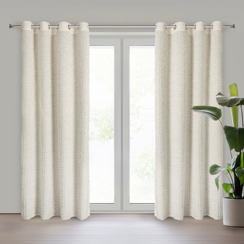 Zasłona gotowa Eva Minge kremowa 135 x 250 cm – wprowadza przytulność