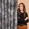 Zasłona gotowa Ester brązowa 140 x 250 cm – zaciemnia pomieszczenie