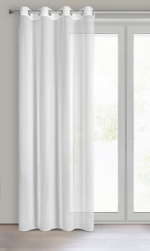 Firana gotowa Dalia biała 140 x 250 cm – rozjaśnia wnętrze