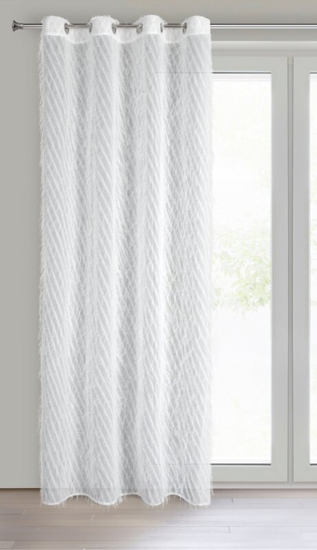 Zasłona gotowa Laurel biała 140 x 250 cm – rozświetla wnętrze